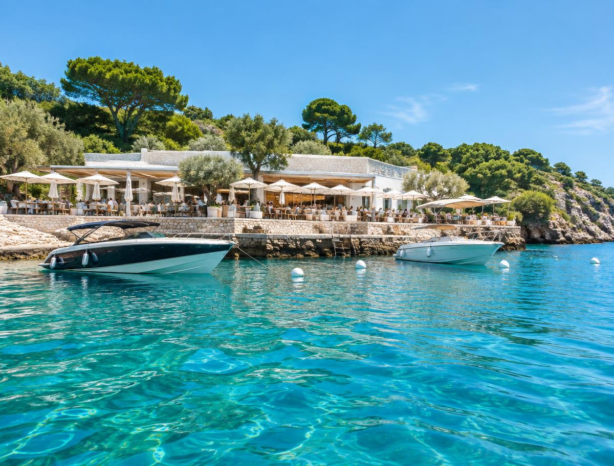 Beach club moorings